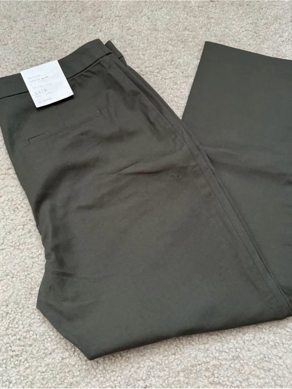 Womens Olive Green Dress Pants